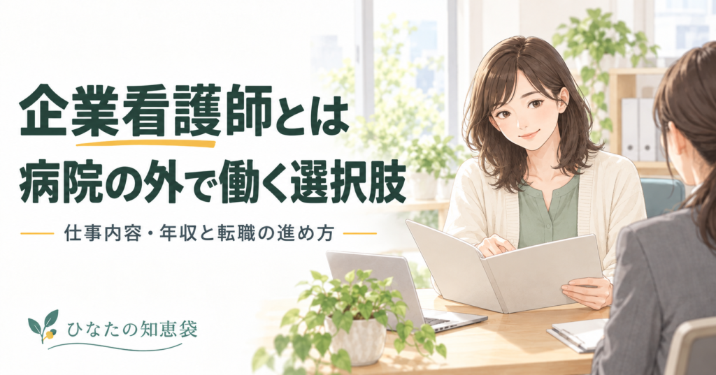 企業看護師とは|仕事内容・年収と転職の進め方