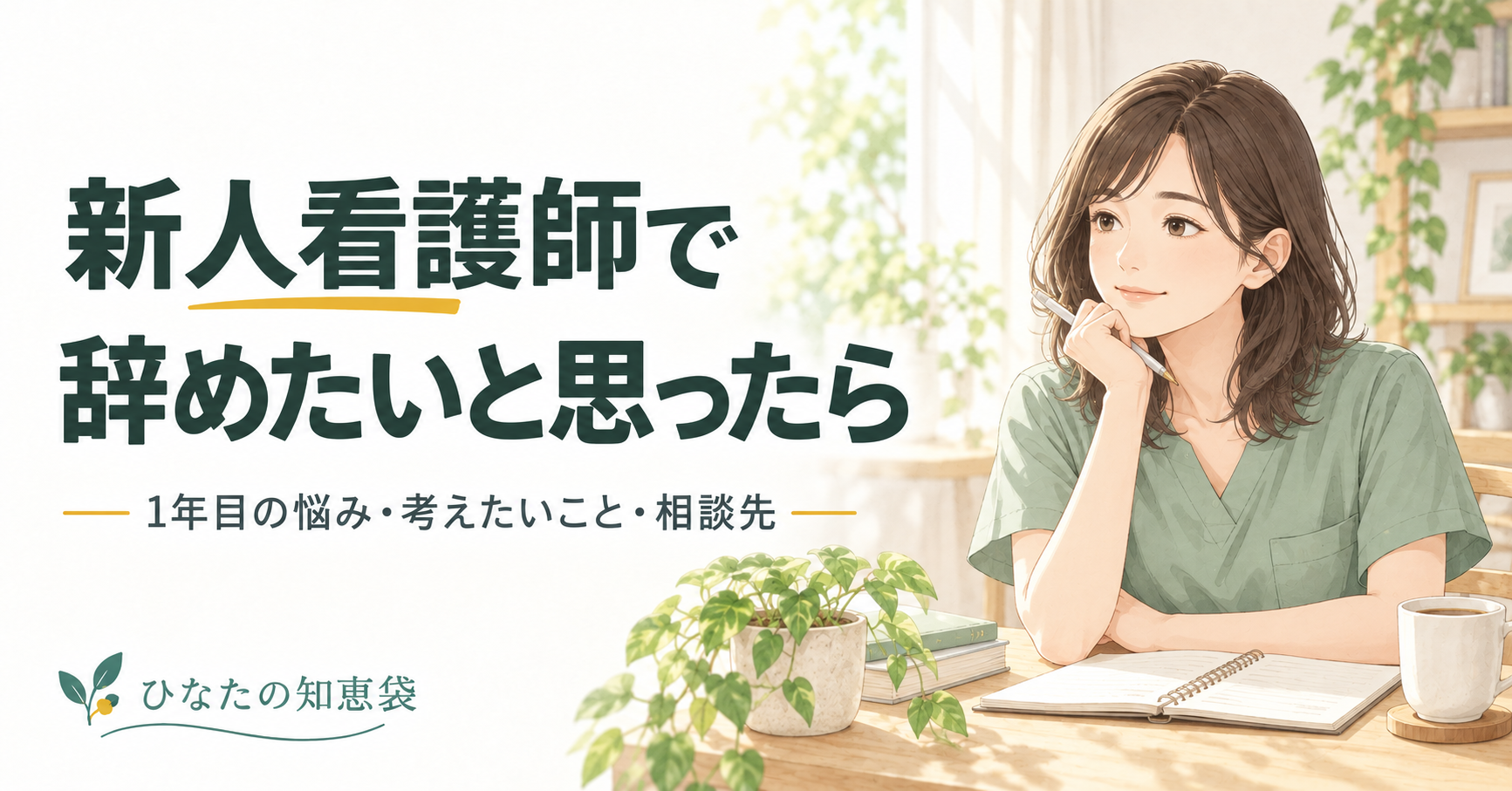 新人看護師で辞めたいと思ったら｜1年目の悩み・考えたいこと・相談先