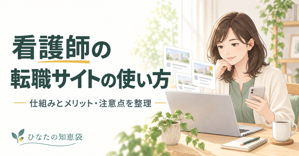 看護師の転職サイトの使い方｜仕組みとメリット・注意点を整理